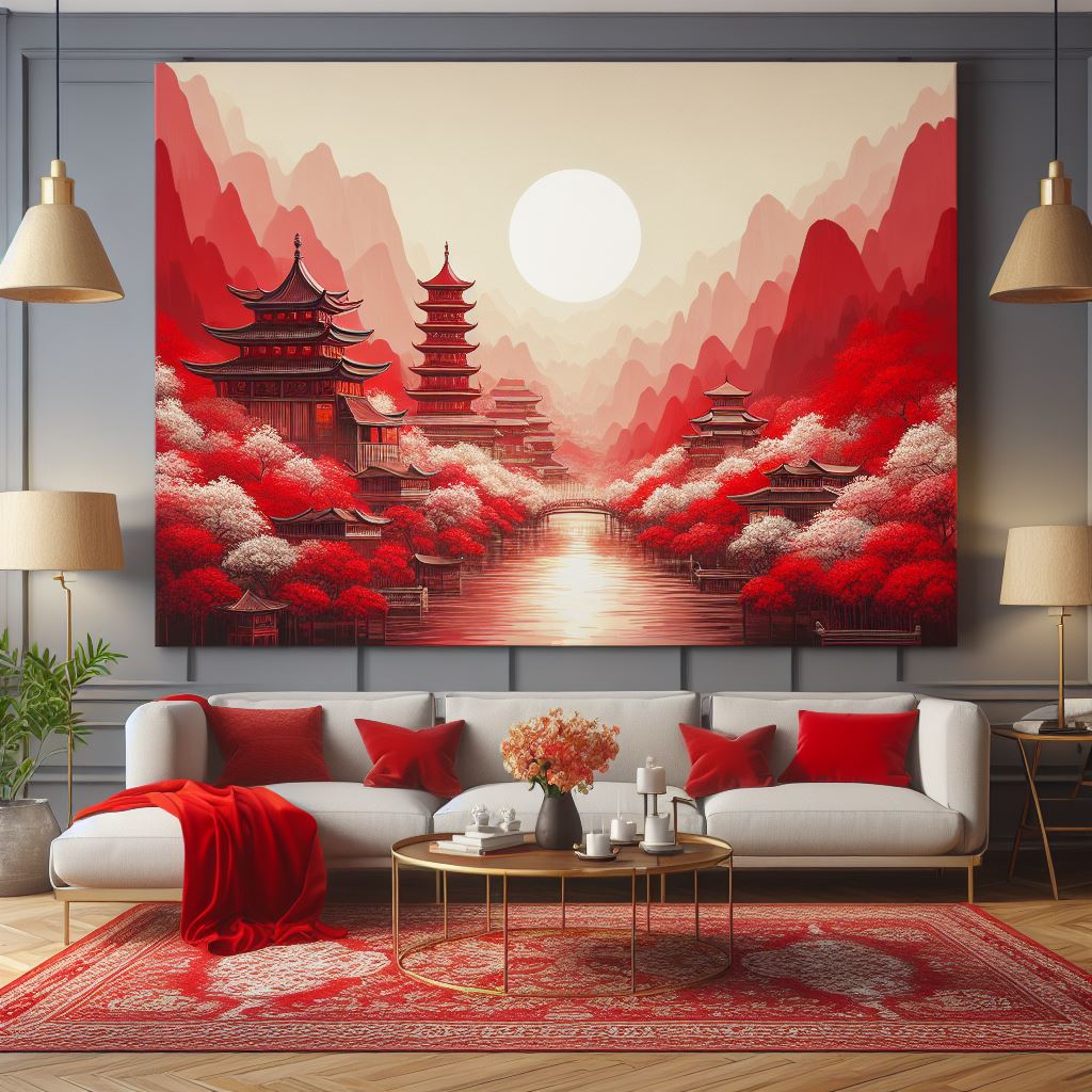 Canvas Wall art: Single - Red003