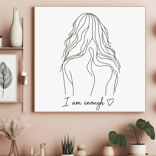 Canvas Wall art: I am Enough