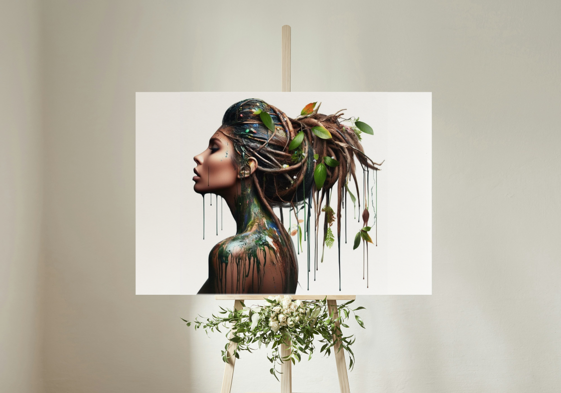 Canvas Wall art: Single - Roots hair