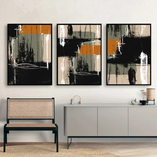 Canvas Wall Art: Mixed Black Art