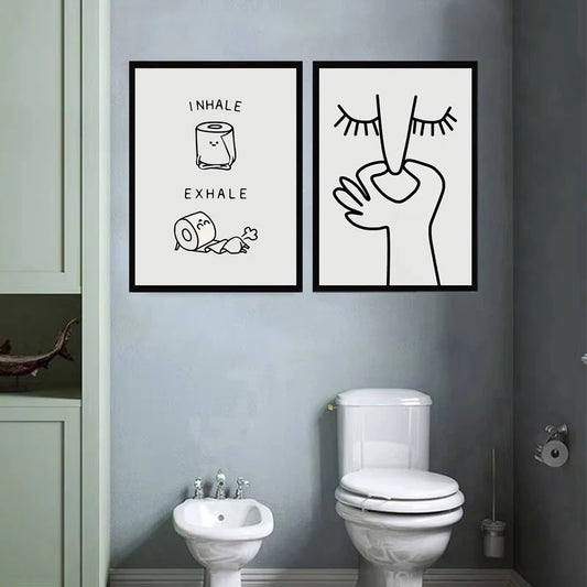 Canvas Wall Art: 2 Piece - Bathroom Art