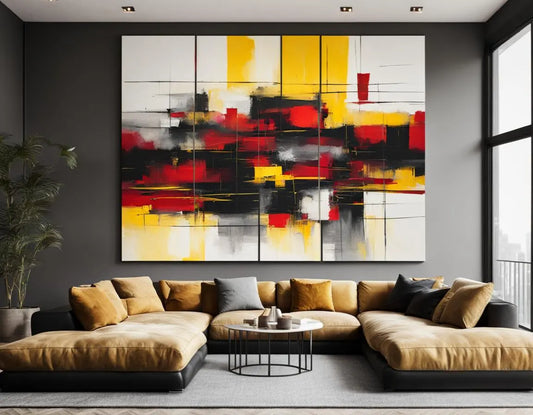 Canvas Wall art: Single - The Red and Yellow Combination