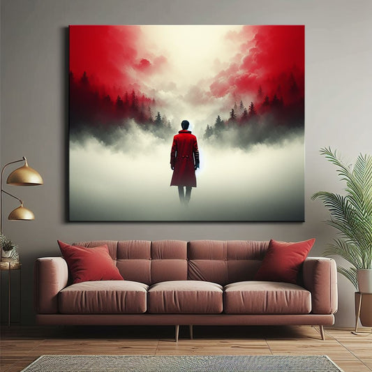 Canvas Wall art: Single - Red001