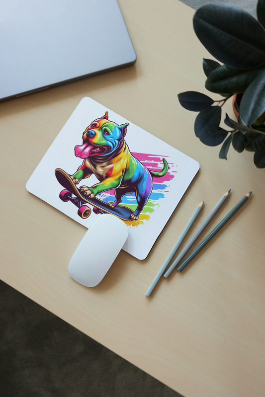 Colorful  Pitbull Mouse Pad