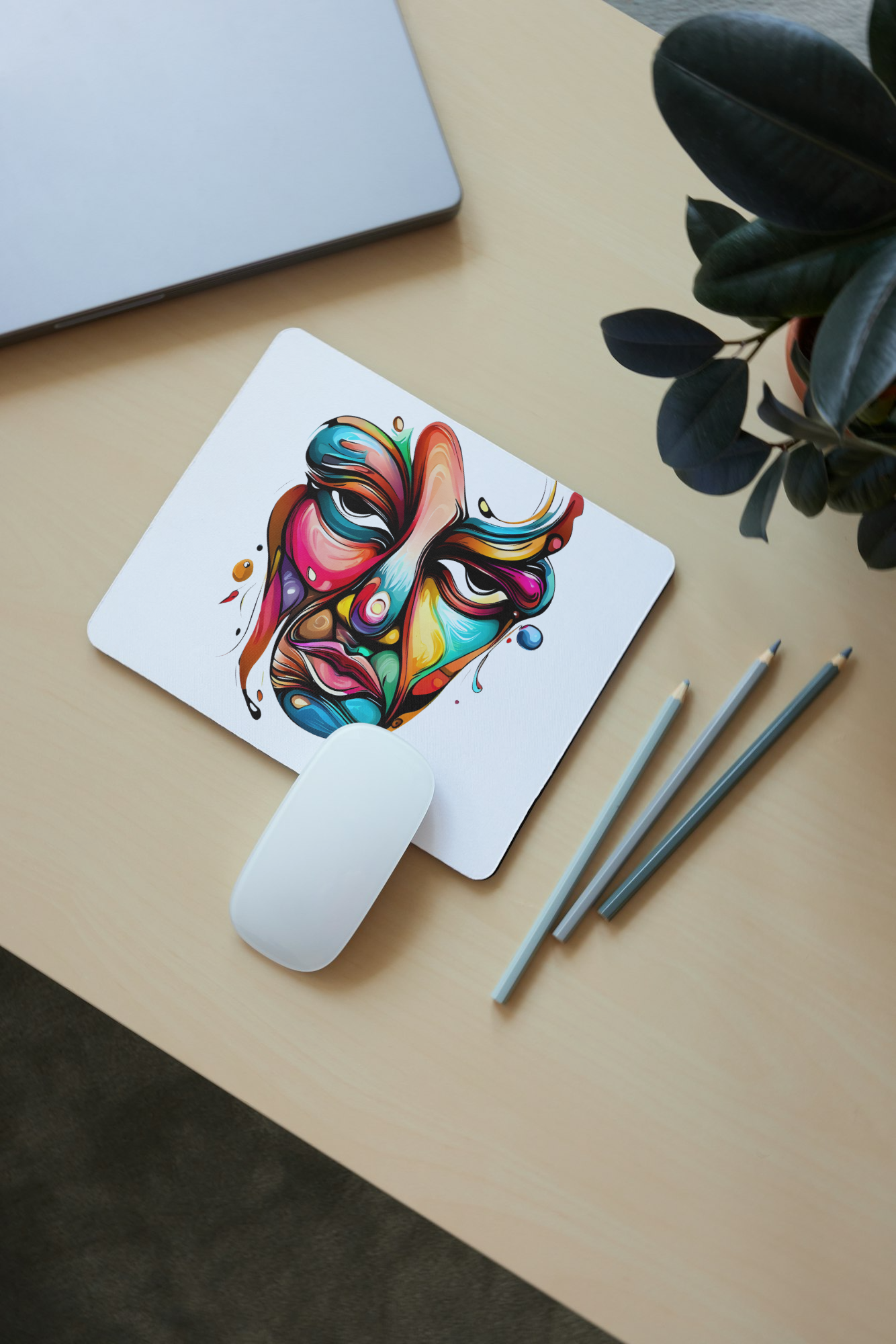 Spookey Mask Mouse Pad