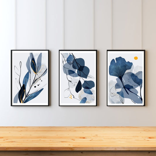 Canvas Wall art: Blue Flowers