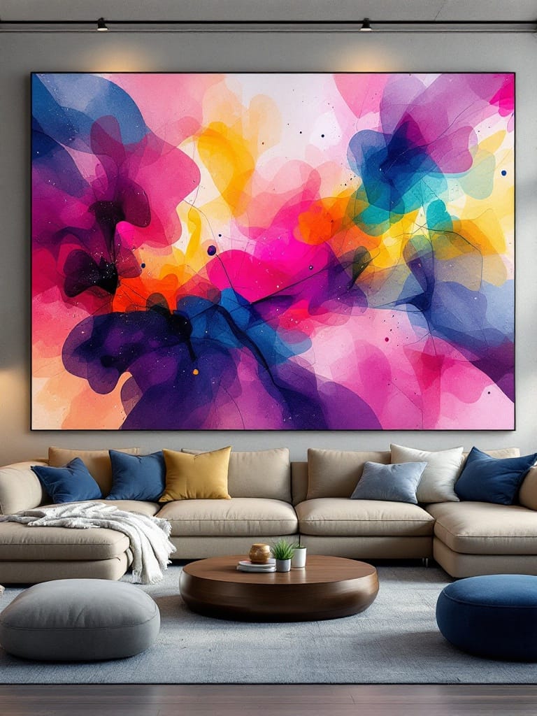 Canvas Wall art: Single - Elastic Shadows