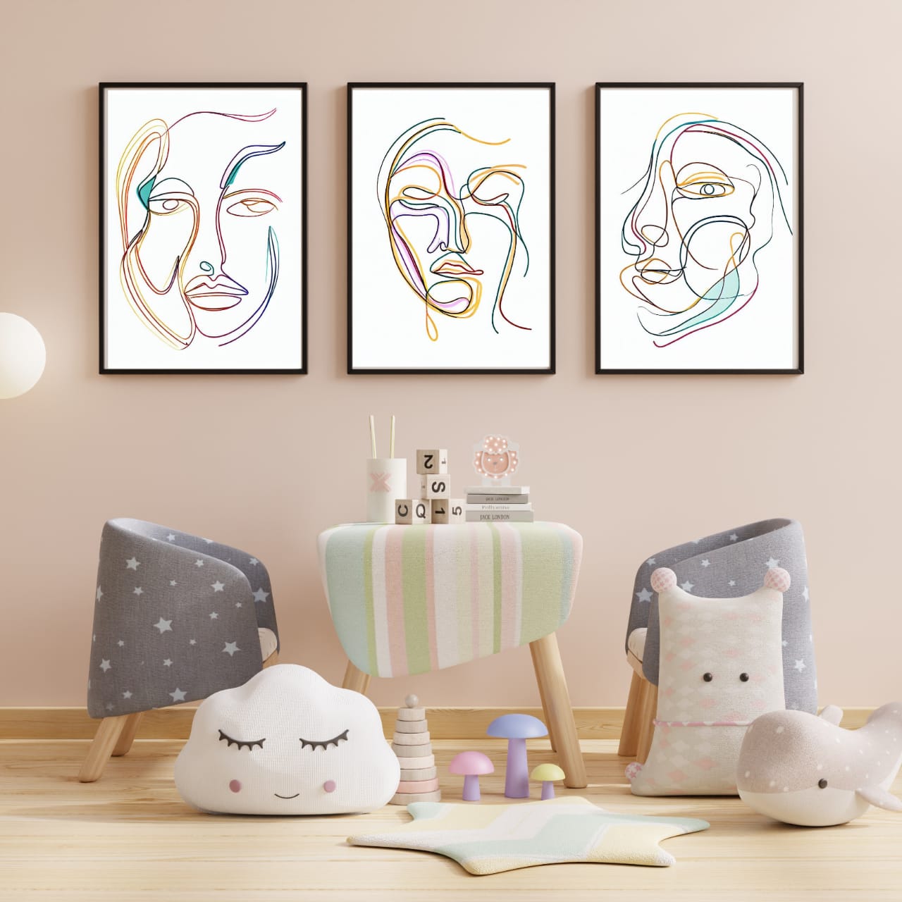 Canvas Wall art: Line art