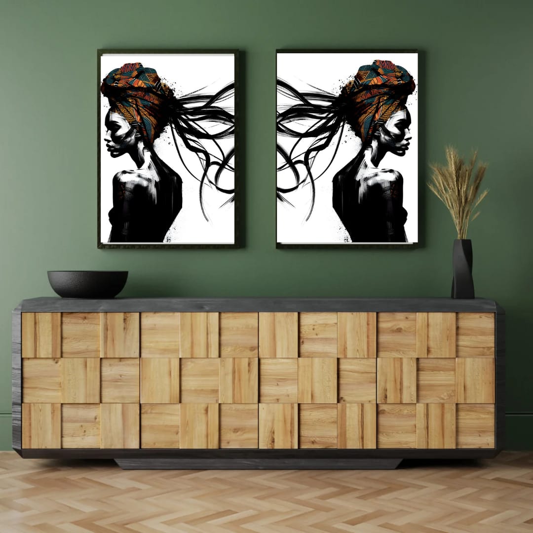 Canvas Wall Art: 2 Piece - Posh Wall art