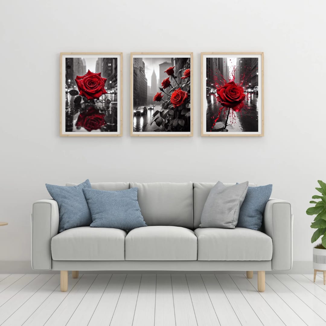 Canvas Wall Art: Red Roses