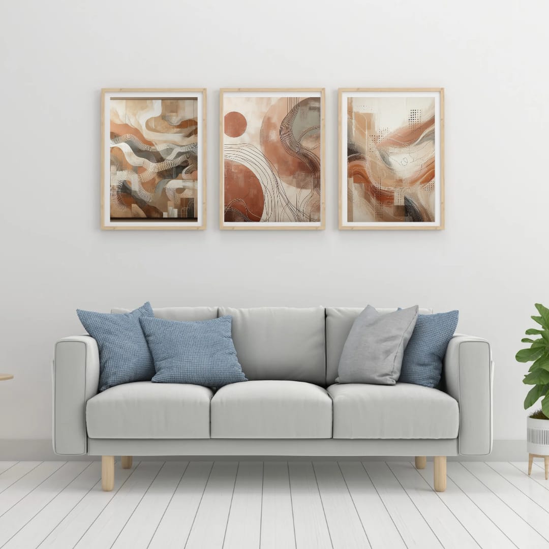 Canvas Wall Art: Brown Abstract