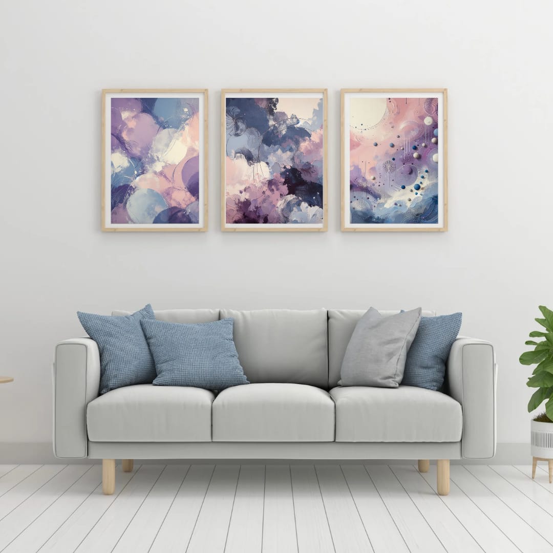 Canvas Wall Art: Purple Abstract