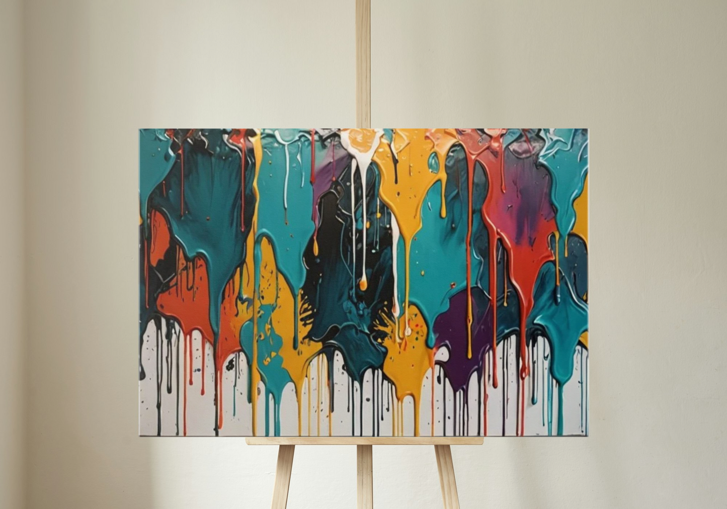 Canvas Wall art: Single - Paint Drip