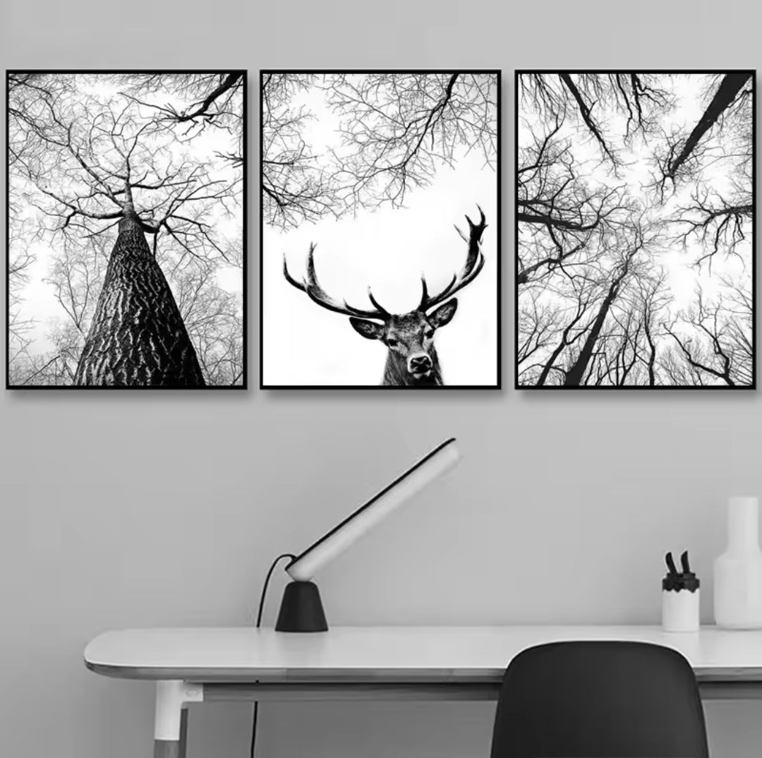 Canvas Wall art: 3 Piece Set- Celestial Dreamscape