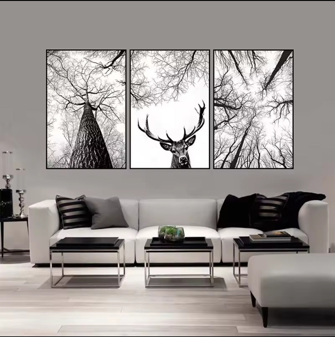 Canvas Wall art: 3 Piece Set- Celestial Dreamscape