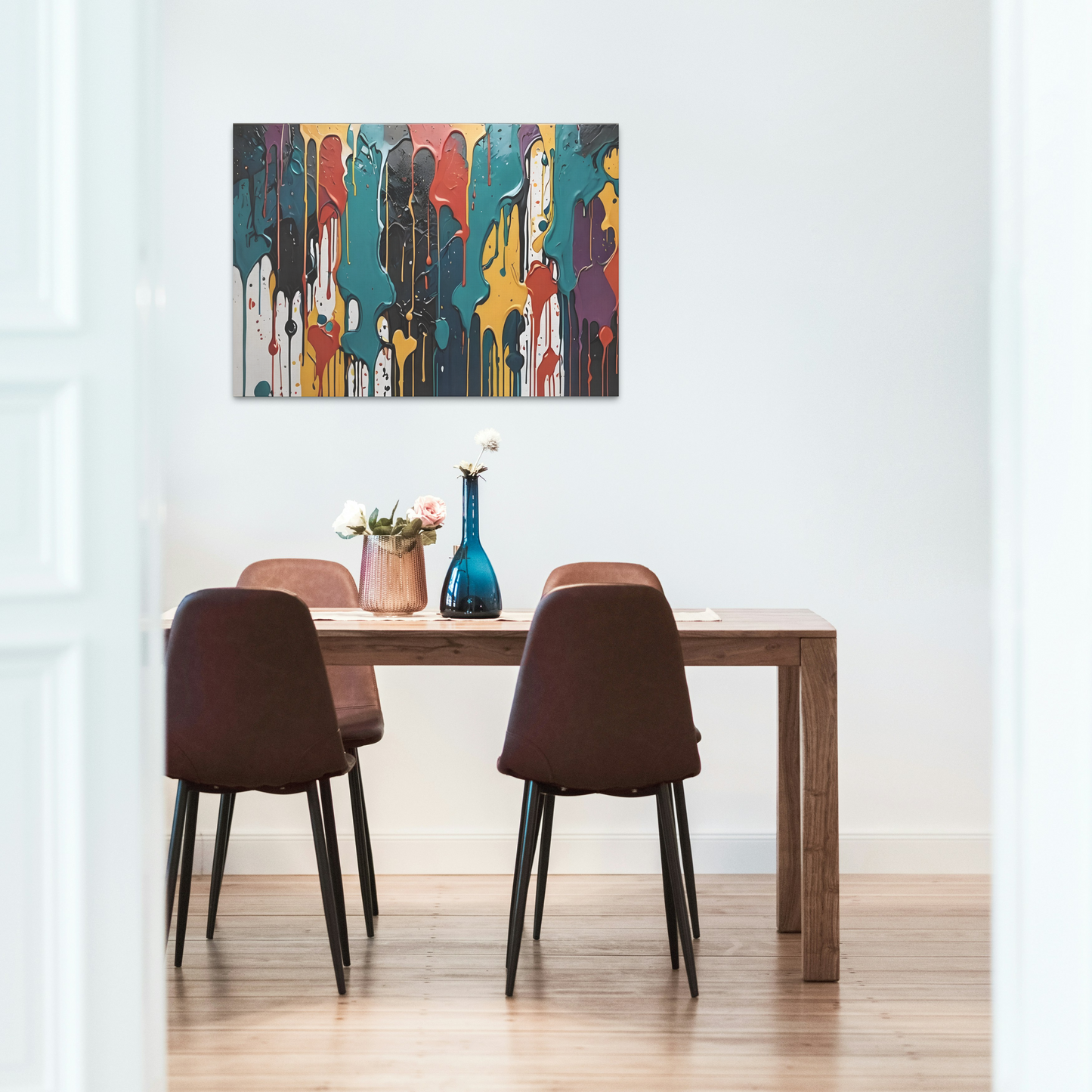 Canvas Wall art: Single - Paint Dripping Art