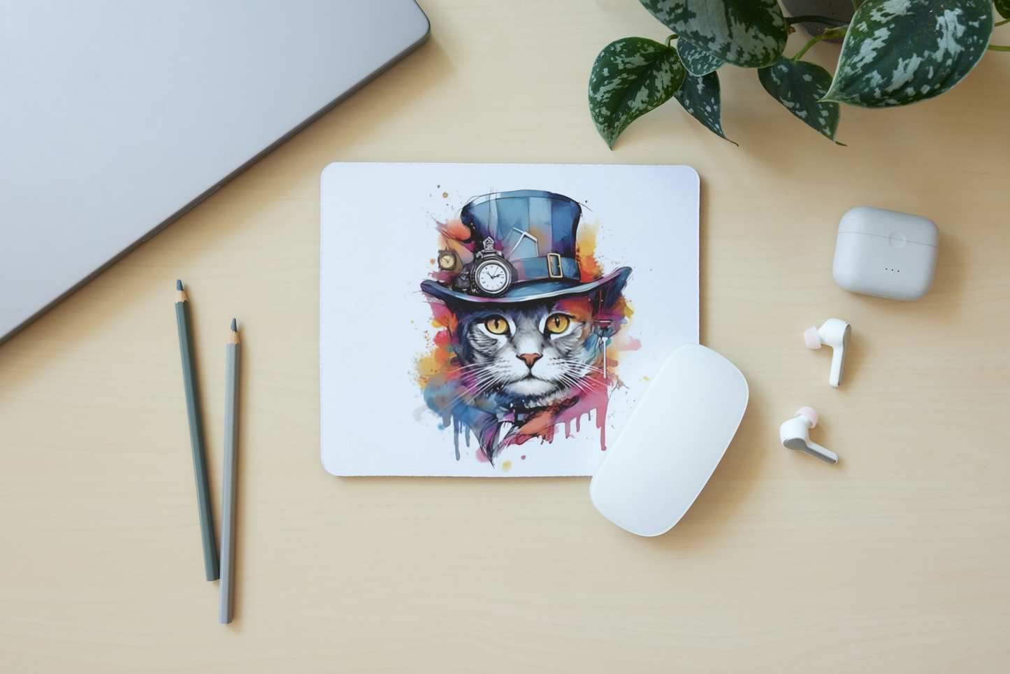 Funky Cat Mouse Pad