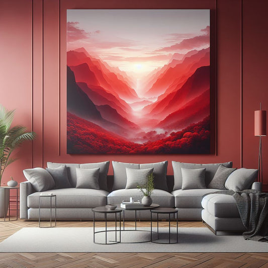 Canvas Wall art: Single - Red005