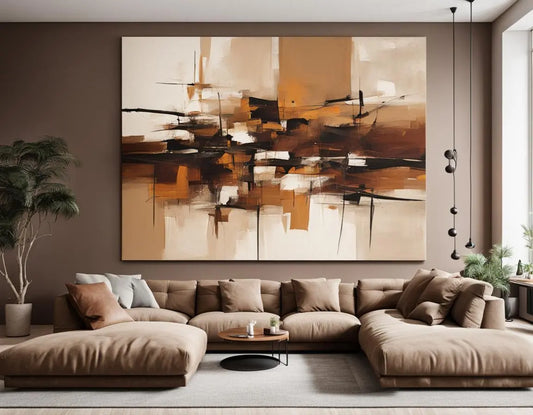 Canvas Wall art: Single - The Brown Combination