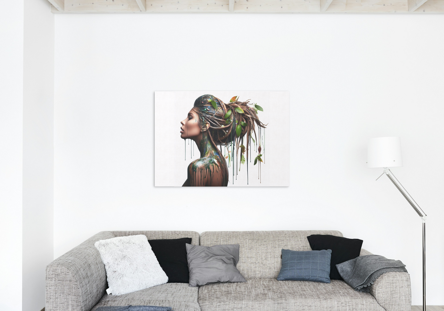 Canvas Wall art: Single - Roots hair